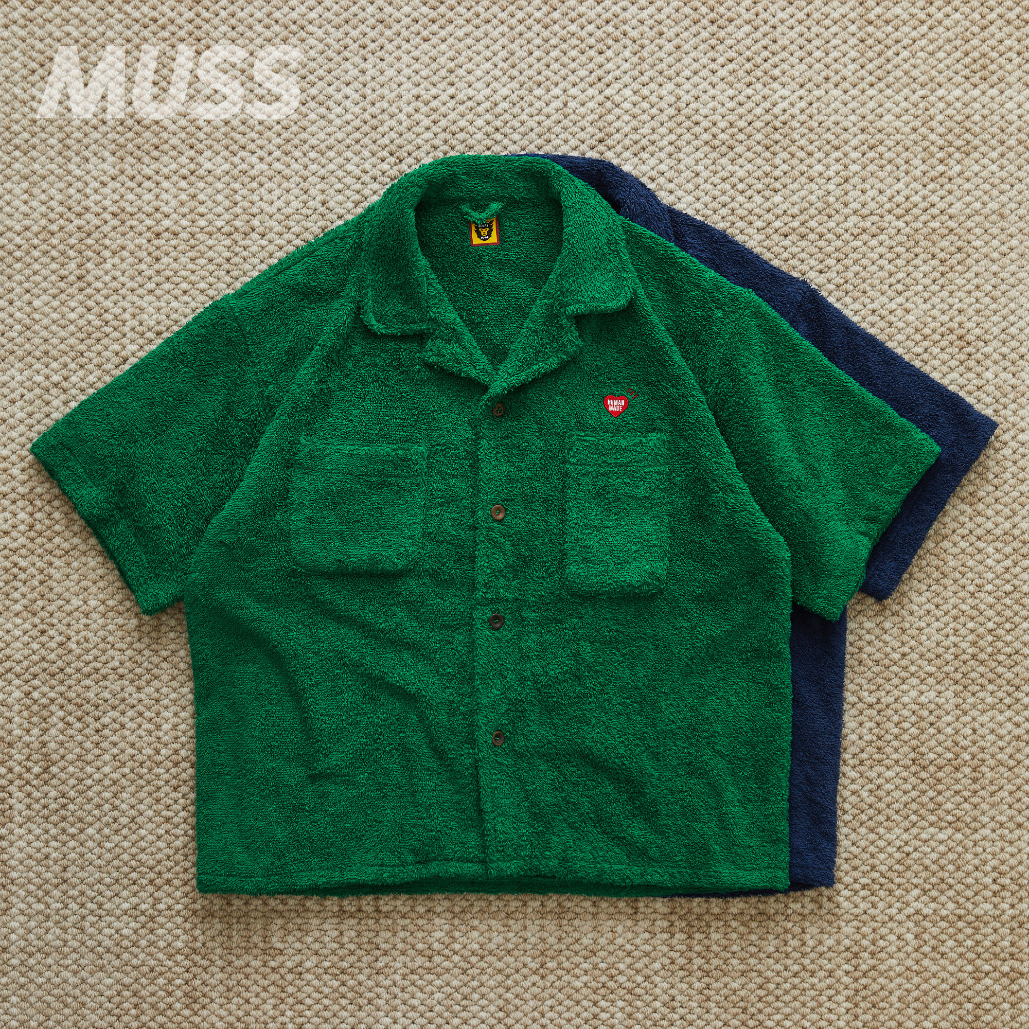 HUMANMADE休闲爱心夏威夷衬衫