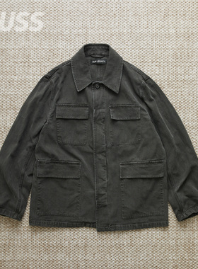 现货 OUR LEGACY UNIFORM JACKET 做旧水洗四袋帆布工装夹克 24AW