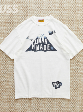 现货 HUMAN MADE GRAPHIC TEE 日产水洗富士山印花短袖T恤 25SS