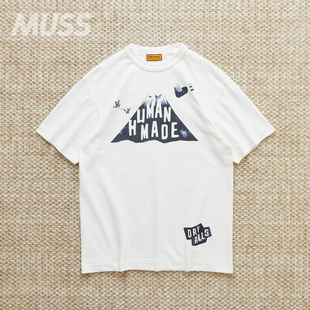 现货 HUMAN MADE GRAPHIC TEE 日产水洗富士山印花短袖T恤 25SS
