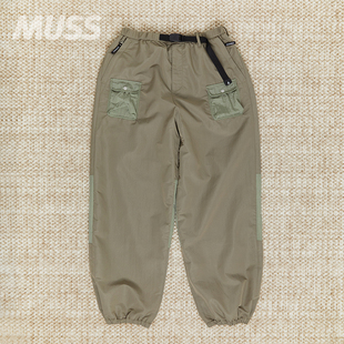 现货 F/CE. X GRAMICCI LONG TRACK PANT 机能户外拼接口袋束脚裤