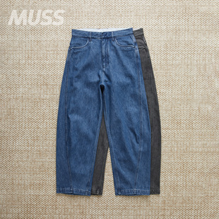 FARAH 立体剪裁复古水洗弯刀牛仔裤 CURVED PANTS 25AW WIDE 现货