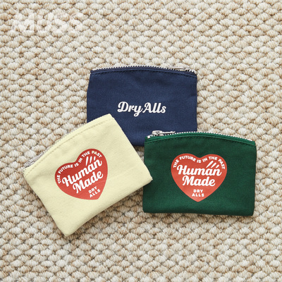 HUMANMADE爱心字母零钱包