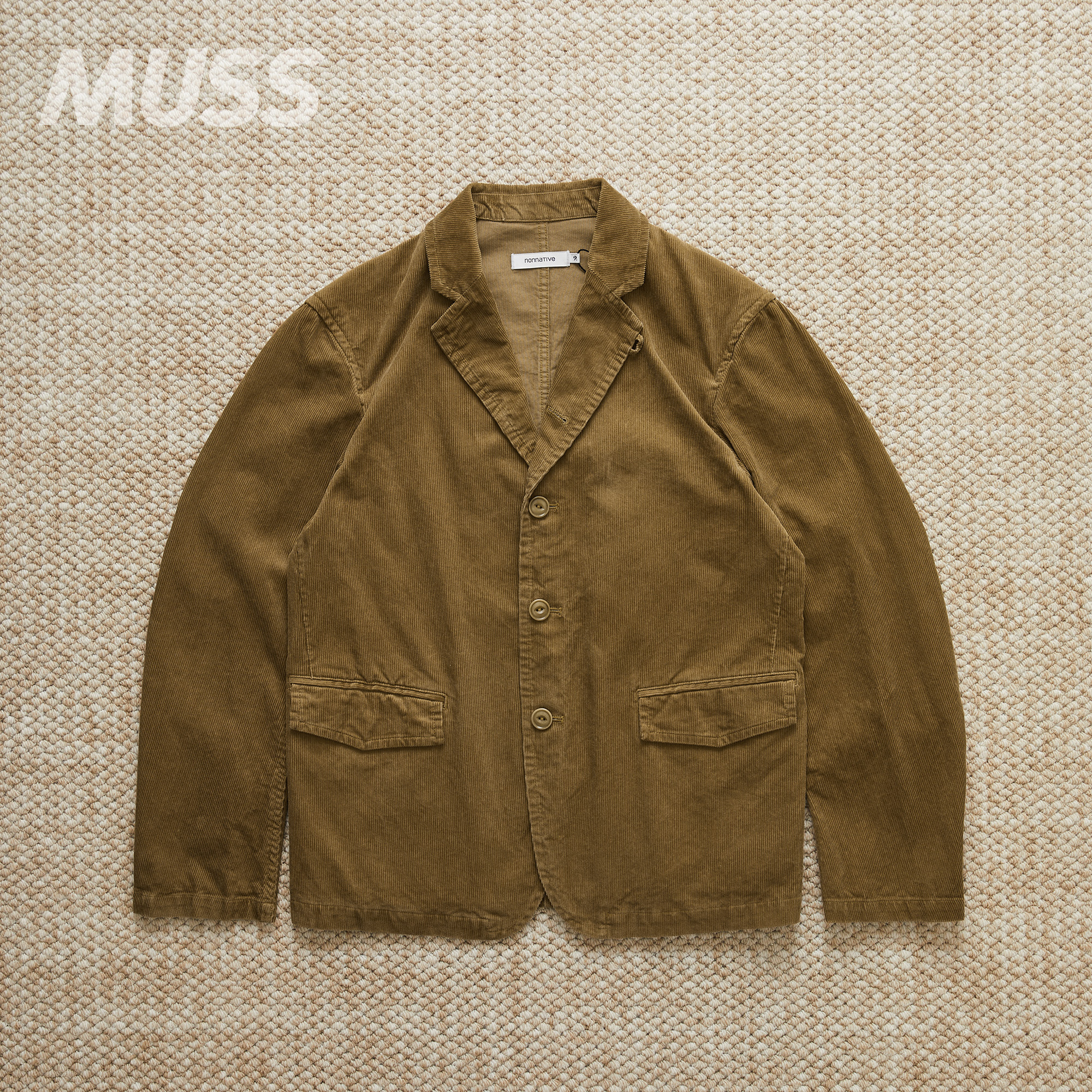 现货 NONNATIVE OFFICER 5B JACKET 日产硫染灯芯绒夹克外套 25AW