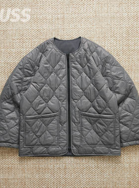 现货 GOLDWIN REVERSIBLE QUILTED 羊毛塔夫绸双面穿棉服内胆开衫