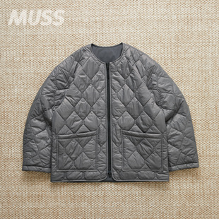 羊毛塔夫绸双面穿棉服内胆开衫 现货 QUILTED REVERSIBLE GOLDWIN