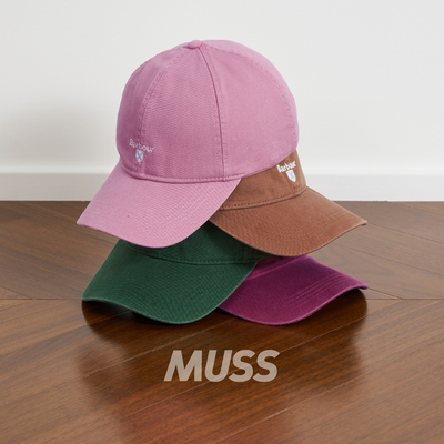 BARBOUR复古刺绣棒球帽鸭舌帽