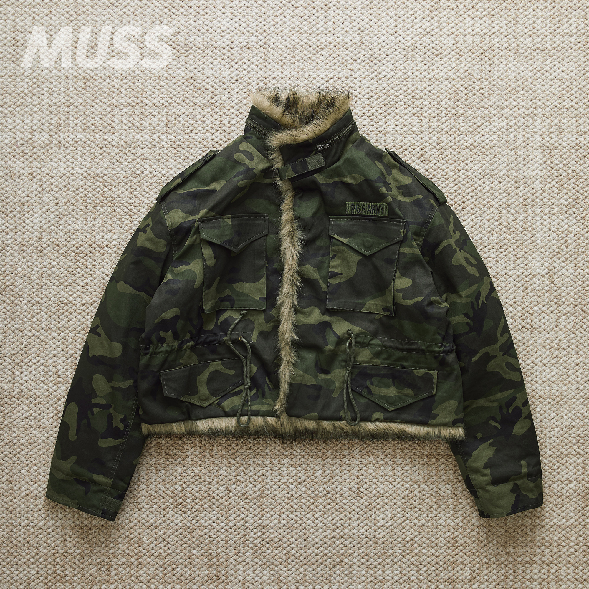 PROJECTG/R生态毛迷彩夹克