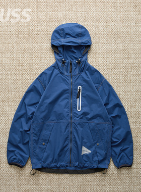 现货 AND WANDER X GRAMICCI BRUSHED JKT 联名户外轻质防水夹克