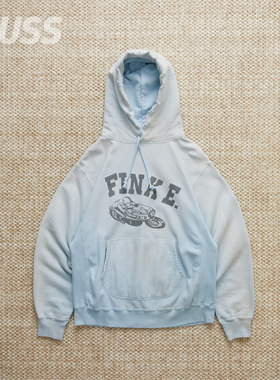 现货 BOWWOW FINK E.HOODIE AGED 日产水洗破坏做旧连帽卫衣 25AW