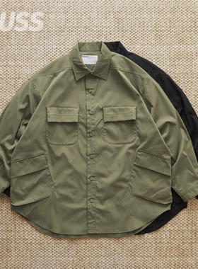 现货 POLIQUANT THE DEFORMED FATIGUE 日产四袋机能多兜衬衫夹克