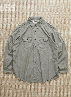 现货 BOWWOW REPAIRED CHAMBRAY SHIRT 日产做旧破坏复古衬衫25AW