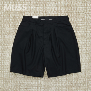 TUCK TWO WIDE SHORTS 现货 羊毛双褶休闲复古宽松短裤 FARAH