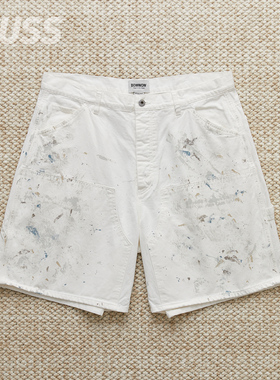 现货 BOWWOW PAINTER 'S SPLATTER SHORTS 日产泼墨工装短裤 25SS