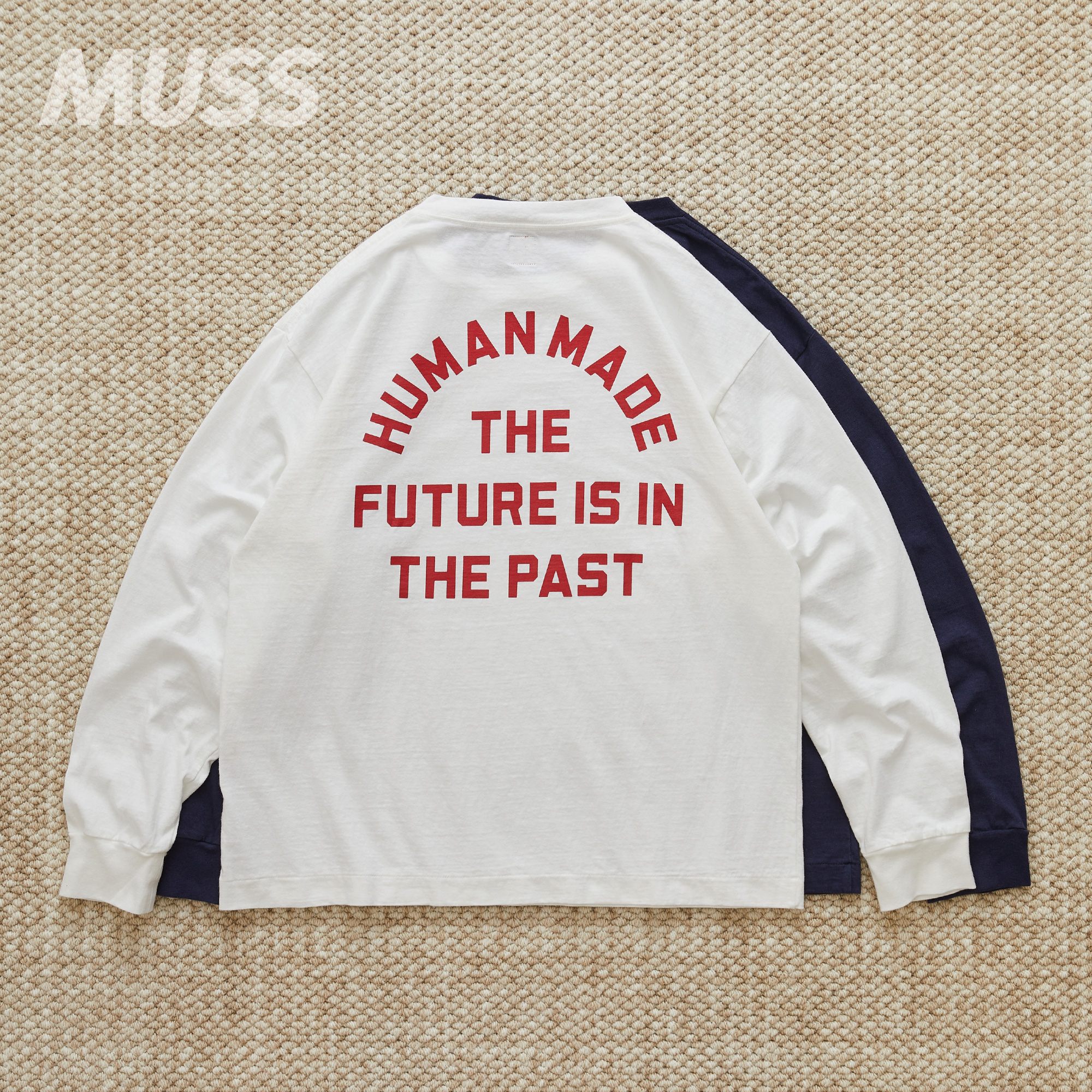 HUMANMADE字母印花长袖T恤24AW