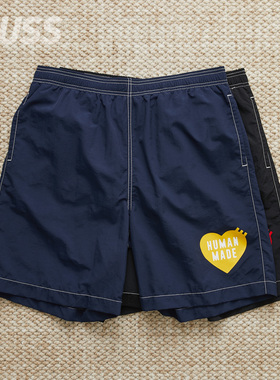 现货 HUMAN MADE SWIM SHORTS 防水机能尼龙快干休闲短裤 25SS