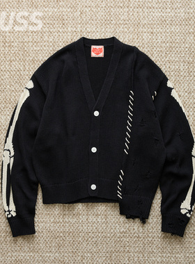 现货 ROTOL FRANKEN CARDIGAN 羊毛混纺解构拼接弗兰肯针织衫25SS