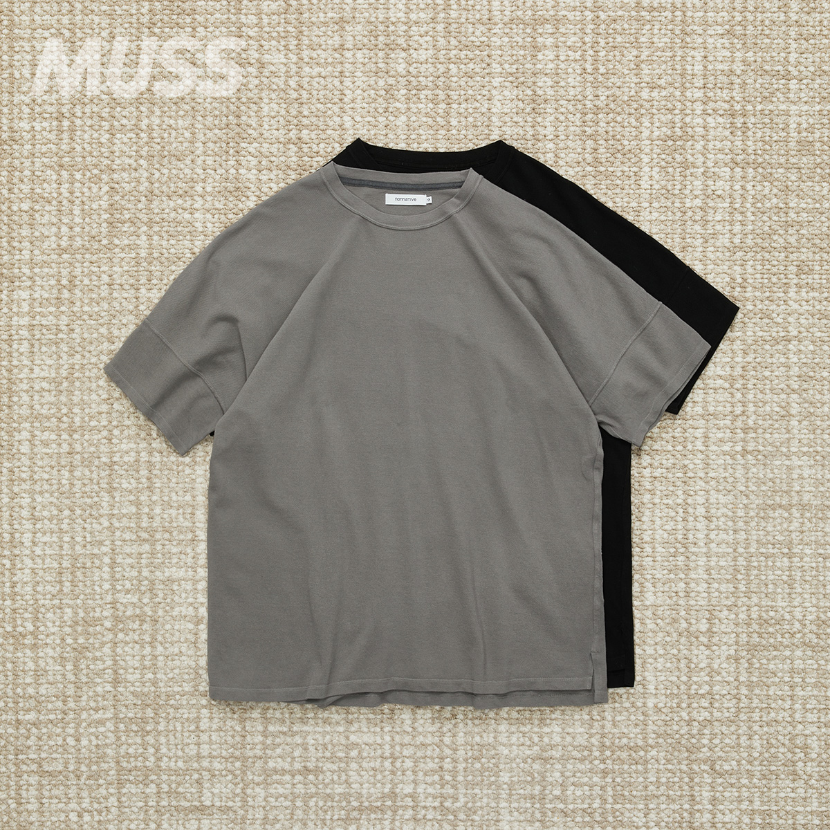 NONNATIVE凉感休闲简约短袖T恤