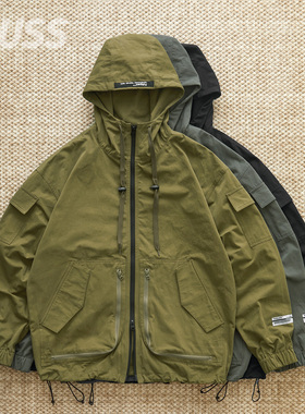 现货 POLIQUANT POCKETS HOODED 日产高密棉多袋机能夹克外套24SS