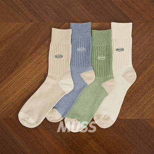 日产针织罗纹复古休闲长袜 R1528 25SS ROTOTO 现货