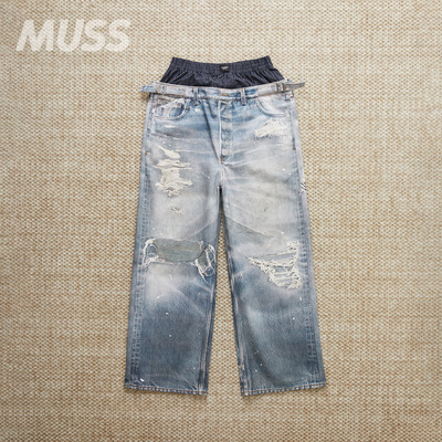 PROTOCOLINDEX双腰数码印花牛仔