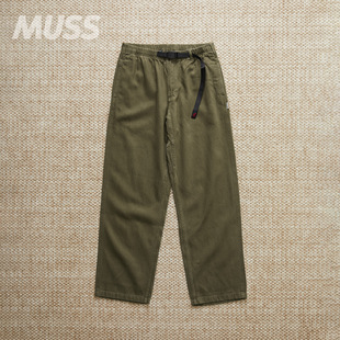 HEMP PANT STRAIGHT 25AW 现货 棉麻纺宽松直筒休闲裤 GRAMICCI