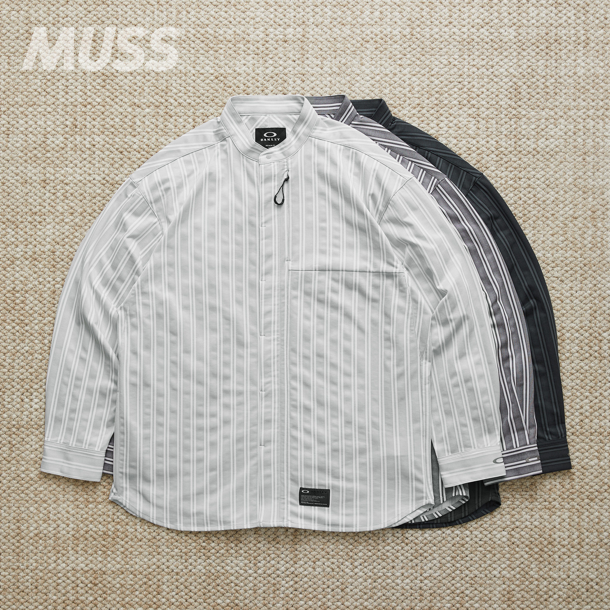 现货 OAKLEY FGL FUEL SHIRTS 6.0 欧克利 速干弹性机能条纹衬衫