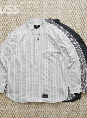 现货 OAKLEY FGL FUEL LS SHIRTS 6.0 快干透气复古条纹休闲衬衫