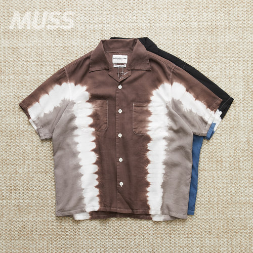 现货 NOMA T.D. HAND DYED SHIRT 日产渐变手染口袋短袖衬衫 25SS