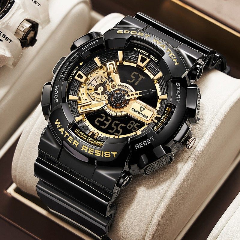 马克华菲品牌手表男士电子表初中学生潮流青少年运动男士机械十大