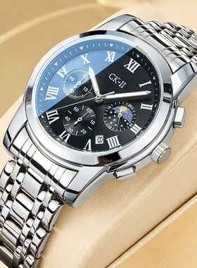 马克华菲名牌正品CK男士手表男款夜光防水全自动机械腕表送男友