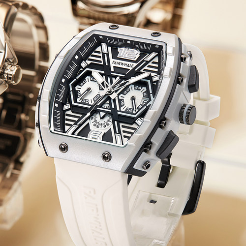 马克华菲男士镂空酒桶型防水