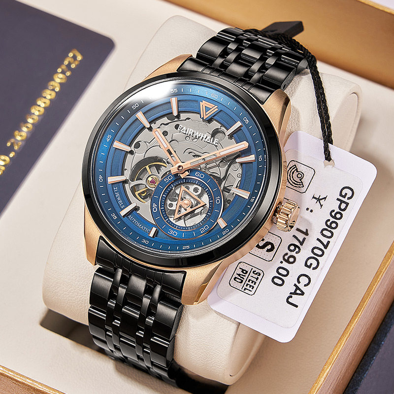 马克华菲十大手表男士镂空机械表正品牌名牌陀飞轮2020新款瑞士