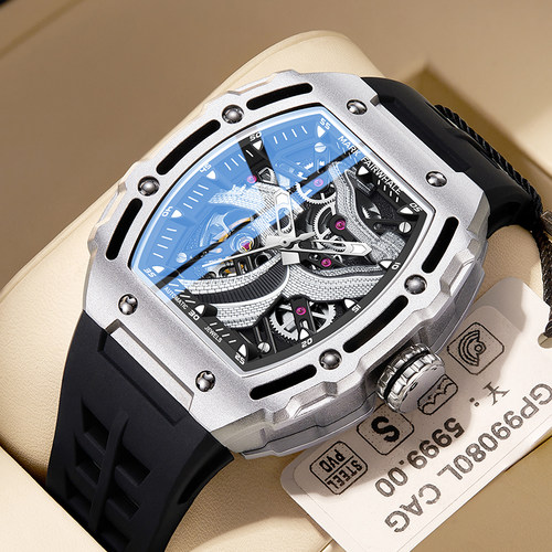 马克华菲全自动镂空机械表