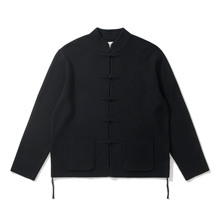 Army Logic 25FW 秋冬盘扣中式立领宽松休闲针织外套