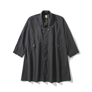 Army Logic 25FW 秋冬暗纹提花宽松休闲风衣长款外套