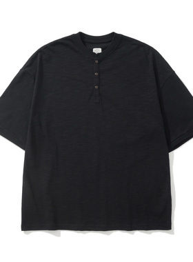 Army Logic 26SS春夏季短圆领宽松纯色短袖简约休闲上衣