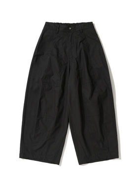 Army Logic 24SS 春夏季休闲裤男ins简约潮流港风黑色宽松九分裤