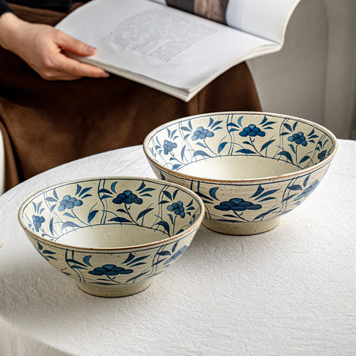 芦苇复古陶瓷日式面碗