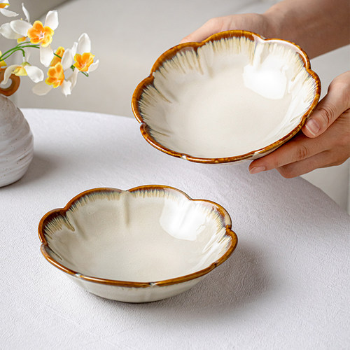 芦苇6英寸花朵盘陶瓷甜品盘