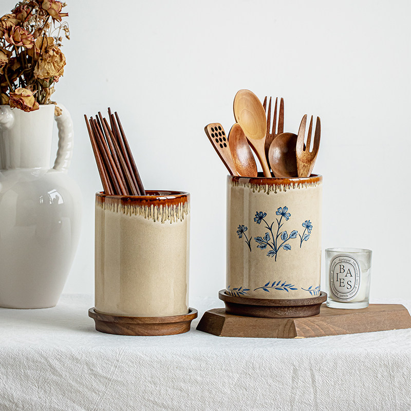 芦苇实用主义沥水筷子筒