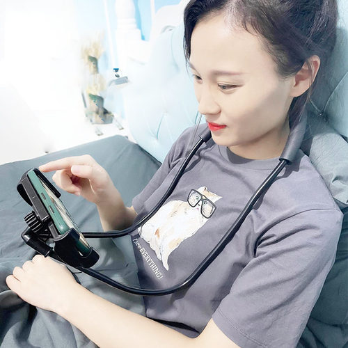 挂脖懒人手机支架桌面追剧神器