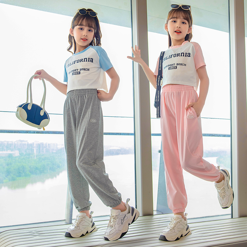 女童休闲运动两件套夏季