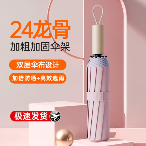 看的见的双层伞布！加倍防晒