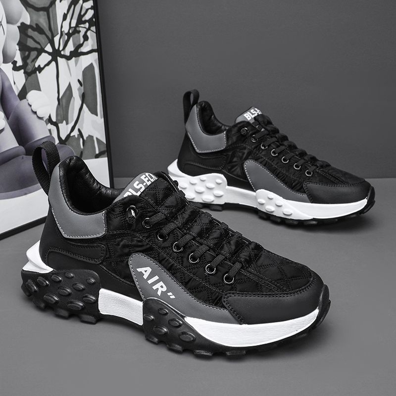 春秋季男鞋厚底增高防滑休闲运动