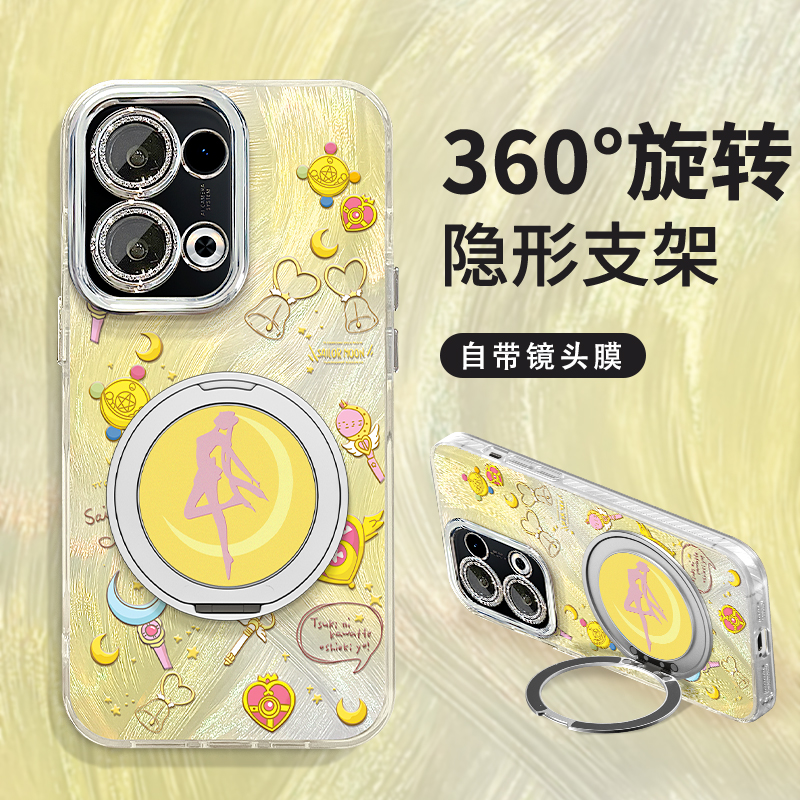 适用reno13羽纱壳美少女手机壳