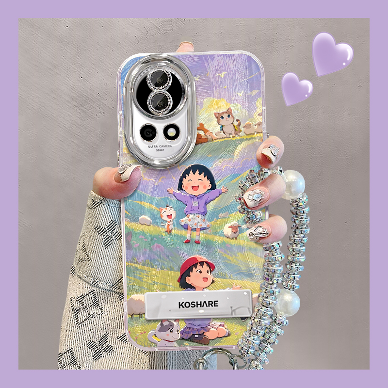 适用nova13羽纱壳小丸子手机壳