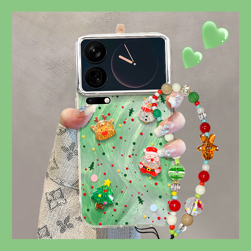 适用小米17羽纱壳圣诞公仔手机壳