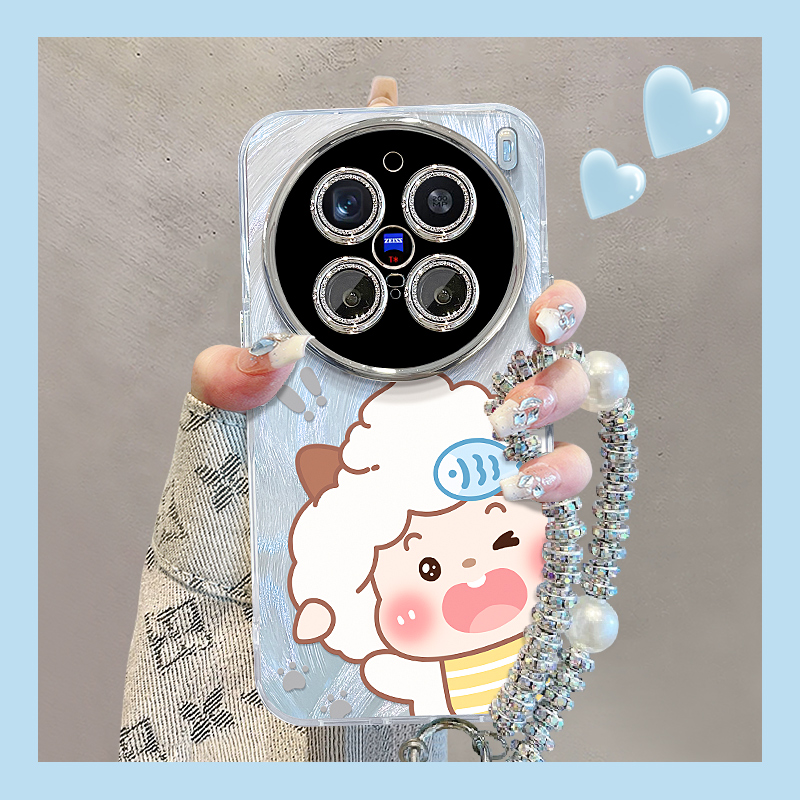 适用x200羽纱可爱懒羊羊手机壳