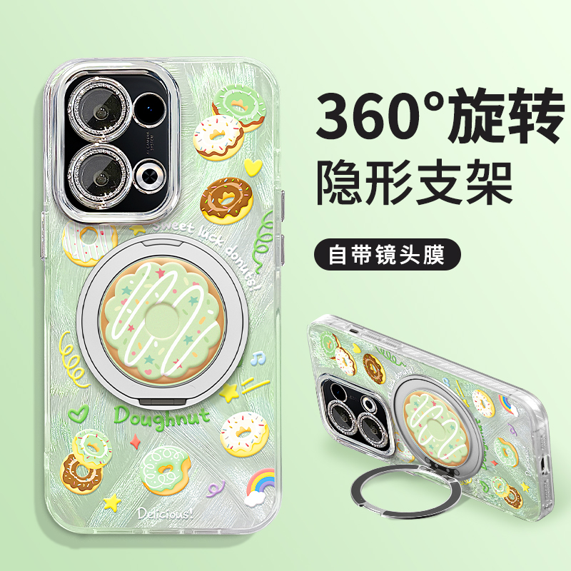 适用reno13羽纱壳甜甜圈手机壳